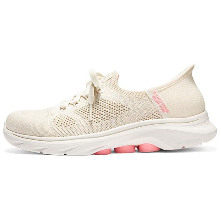 Skechers Go Walk 7 Модные Удобные Амортизирующие Дышащие Низкие Беговые Кроссовки Женские кроссовки Бежевый 125213-OFPK 39