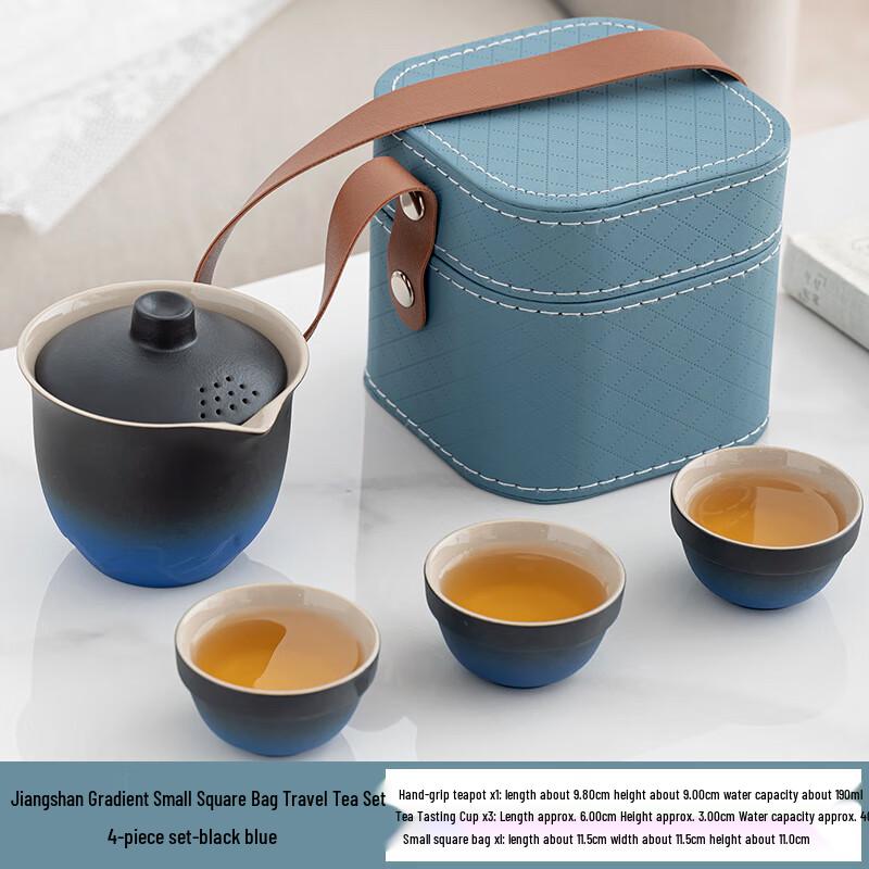 LISM Portable Ceramic Travel Tea Set