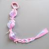 2PCS Synthetic Hair Children's Wig Braids Handmade Colorful Braided Hair Ties  Costume Party