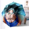 1pc Dragon Ball Z Goku Super Saiyan Blue Automatic Folding Umbrella, Portable 3-Fold Design, 8-Bone Iron Frame Outdoor Umbrella, Perfect Gift for Fans