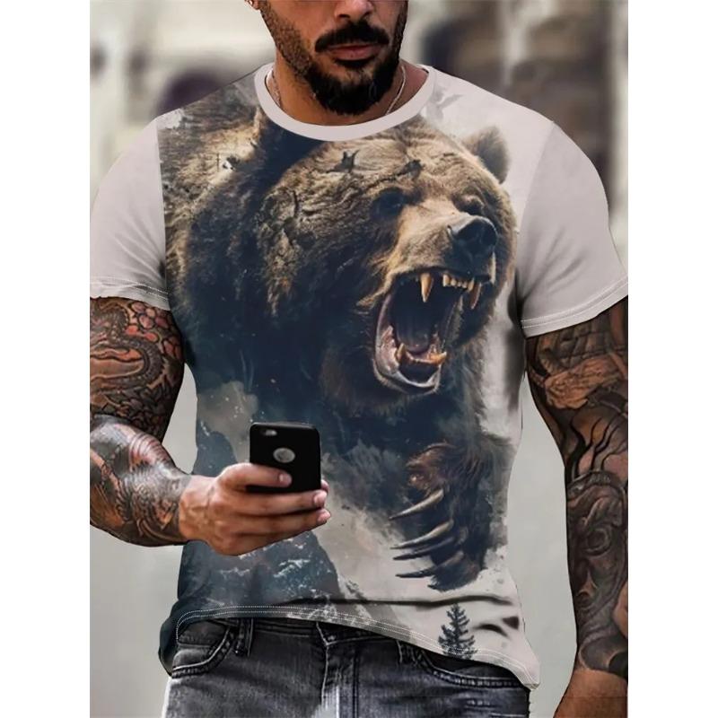 3D Printed Men's T-Shirt Summer Breathable Versatile Fashion