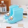 Kleine Gelbe Ente Fliegende Untertasse Regenmantel Kinder Umhang-Stil Regenschirmhut Kindergarten Baby Kinder Regenmantel Einteiliger Poncho für Mädchen