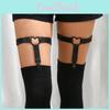 Punk Ring Leg With Heart Detail And Adjustable Fit For Cosplay And Wear Fashion