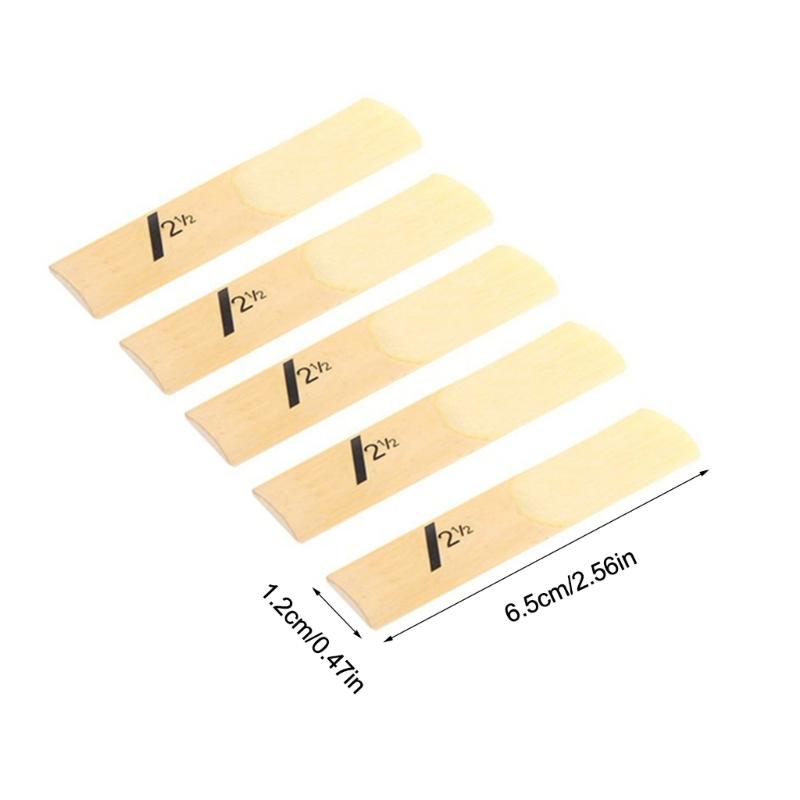 10pcs Clarinet Reeds Set Bb Tone Strength 1.5/2.0/2.5/3.0/3.5/4.0 Wind Instrument Reed Clarinet for Easy of Play