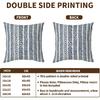 KSLIDS Navy Blue White Indigo Ivory Throw Pillow Covers Set of 2 Boho Arrow Herringbone Decorative Pillow Covers 18x18 Inch Bohemian Geometric Pillow