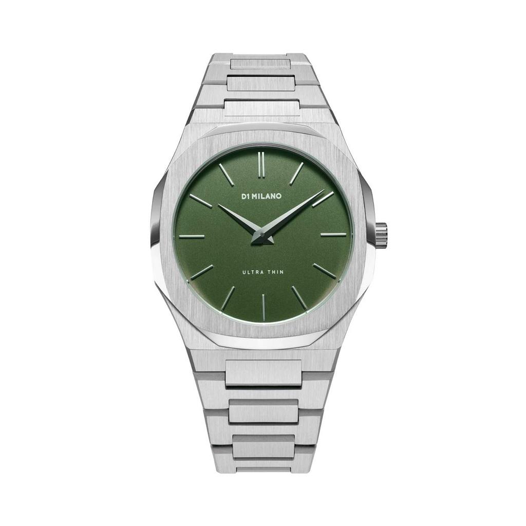 D1 Milano Watch UTBJ06 Ultra Thin Moss Linen 40mm Stainless Steel [Authorized Distributor] Men's [ULTRA THIN]