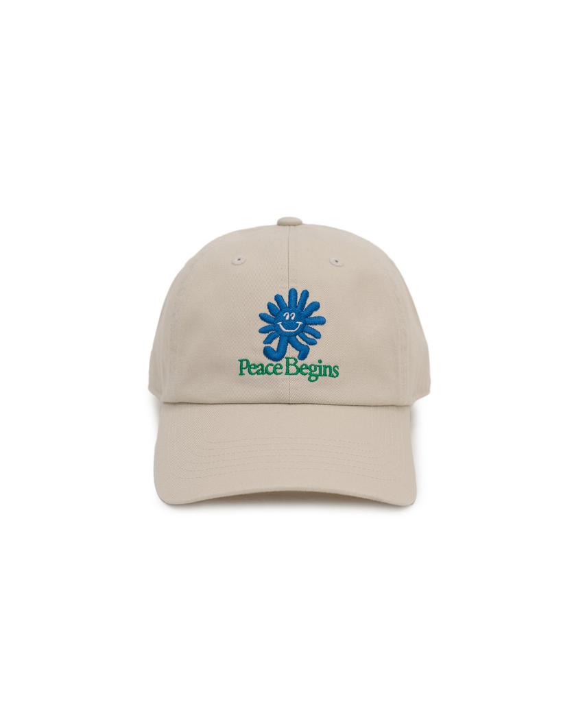 BIGWAVE COLLECTIVE Peace Run Washed Ball Cap (Putty)