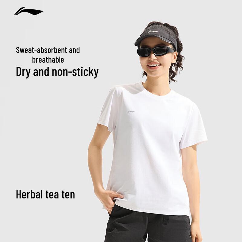 LI-NING Women s Summer Breathable Short Sleeve Sports T-Shirt XL