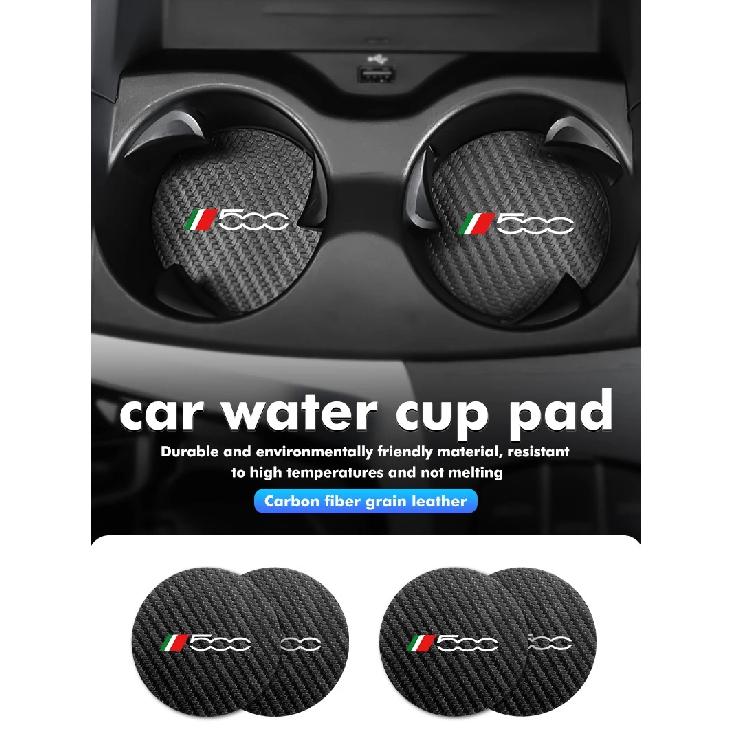 Car Cup Holder Coaster Non-Slip Silent Pad Auto Accessories For Fiat FR Abarth 500 Bravo Viaggio Linea Sedici Siena