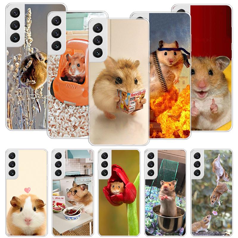Lovely Pet Hamster Cute Phone Case For Samsung Galaxy S26 S25 Edge S24 S23 FE S22 Ultra S21 Plus S20 + Fundas Cover Coque Galaxy