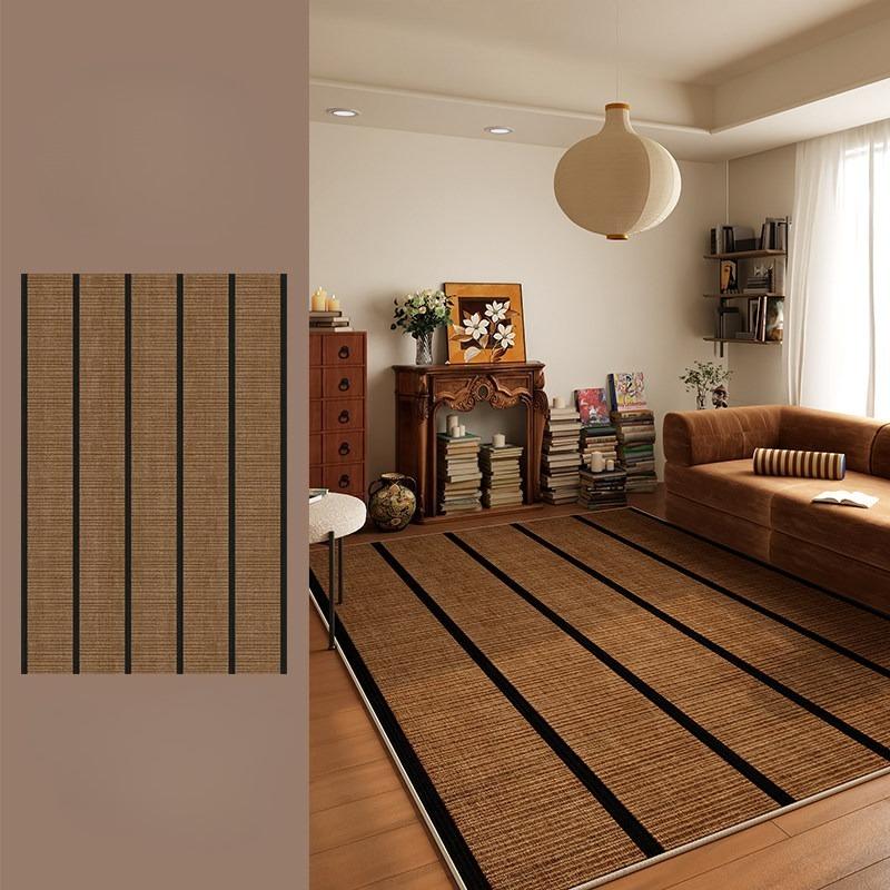 Minimalist Style Lines Pattern Living Room Carpet Fashion Simple Sofa Coffee Table Floor Mat Washable Easy Clean Soft Rug Tapis