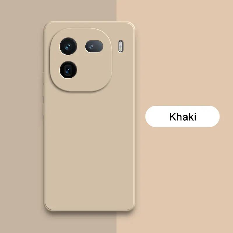 Square Liquid Silicone Phone Case for VIVO IQOO 12 Pro Back Cover IQOO12 12Pro 360 Protective Soft Shockproof Shield Armor Funda