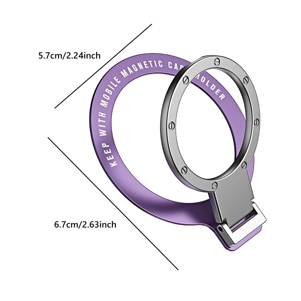 Für MagSafe Magnetischer Ringhalter Mehrwinkel Klebepaste Rack Unterstützung Magnet Fingerring Autohalterung Faltbarer Halter Griff Ständer