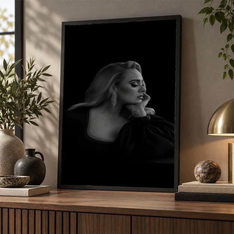 Adele Diamond Painting Kit 5D Full Drill DIY Diamond Mosaic Wall Art Home Decor