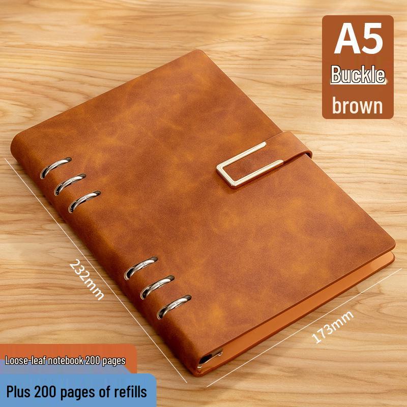 İş ve Öğrenciler İçin Çıkarılabilir Sert Kapaklı Gevşek Yapraklı Defter