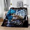 Cartoon A-Attack On Titan Printed Blankets Picnic Blanket Warm Flannel Blankets Home Bed Linings Blankets for Beds Birthday Gift
