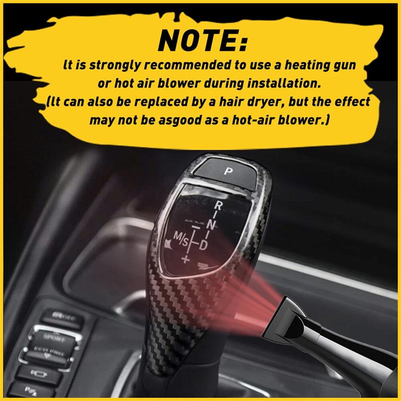 Auto Kohlefaser Auto Schaltknauf Abdeckung Dekoration für BMW 1 2 3 5 Serie X3 X4 X5 X6 F30 F32 F25 F26 F15 F16 F07 F01 Zubehör