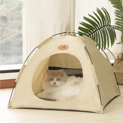 Pet Tent Bed  Cooling Pet Cat Tent Cave Outdoor Travel Cat Sleeping House Comfortable Puppy Bed Cat Nesk Kennel Pet Supplies