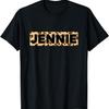 Funny Jennie Leopard Print Personalized Name Jennie T-Shirt