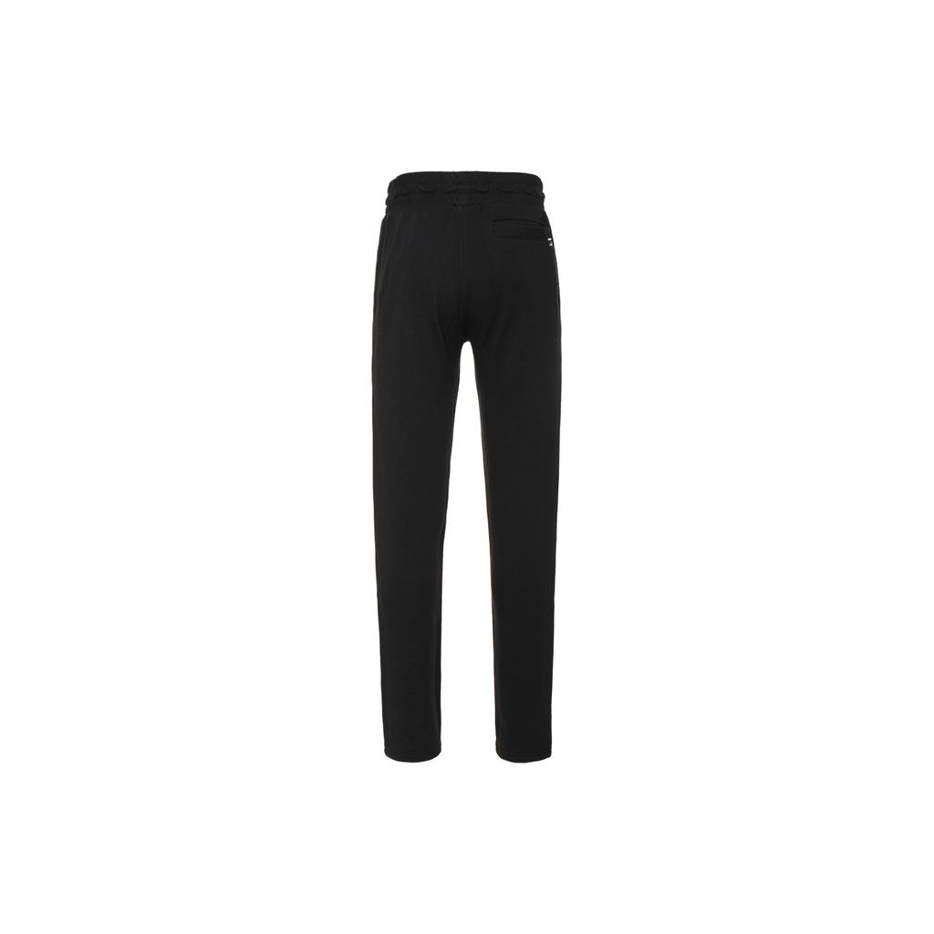 PUMA Power Colorblock Logo Print Knit Joggers with Mid-Waist Drawstring Men Bottoms Black 670938-01