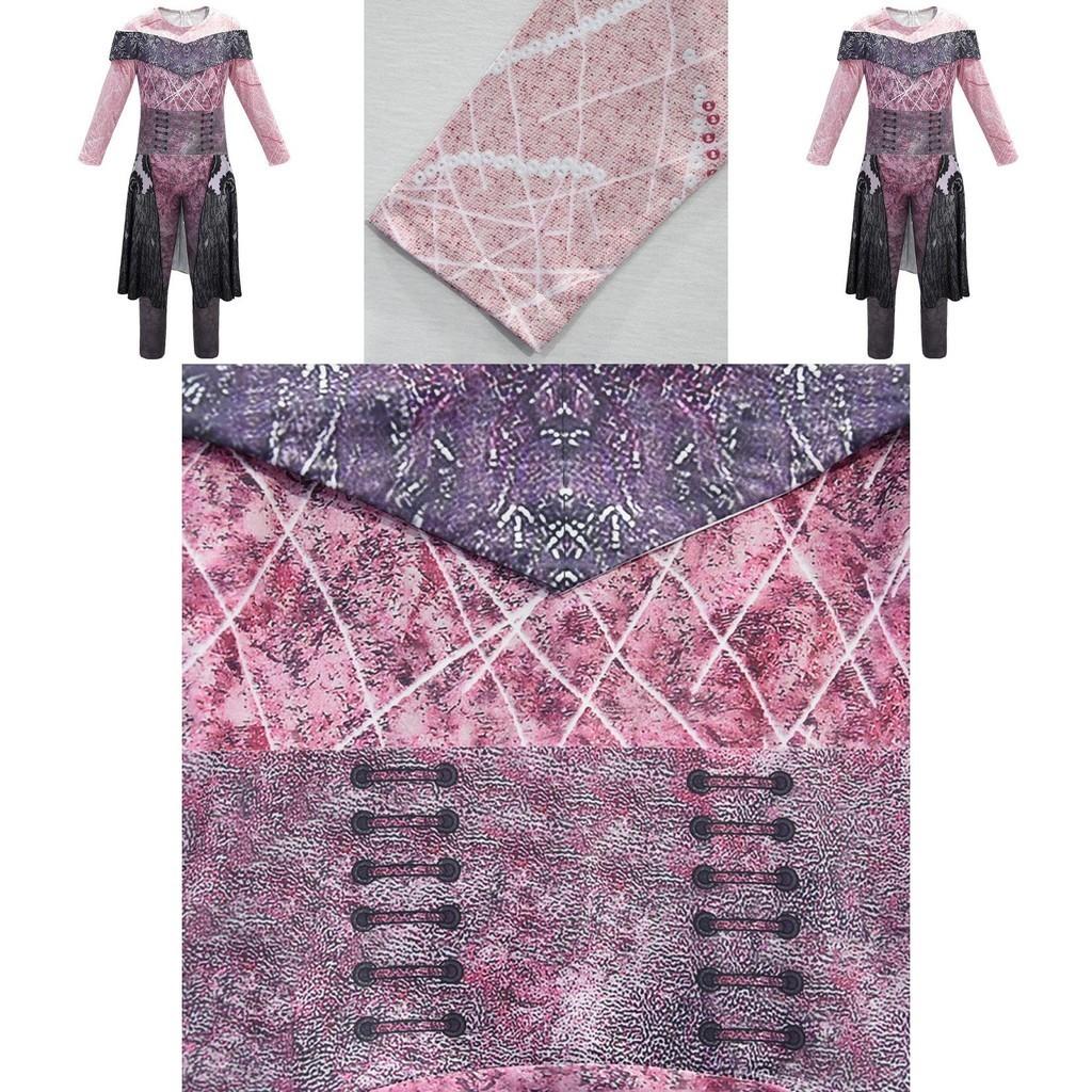 Stilvoller und bequemer Descendants 3 Böse Audrey Kinder Jumpsuit Kostüm für die Faschingsparty