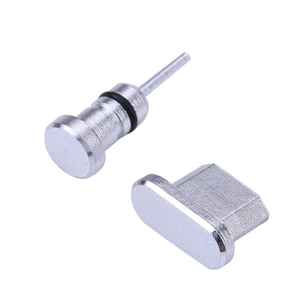 2PCS/Set Charging Port + Earphone Port Dust Plug Replacement for Android Mobile Phone 3.5mm Headset Stopper