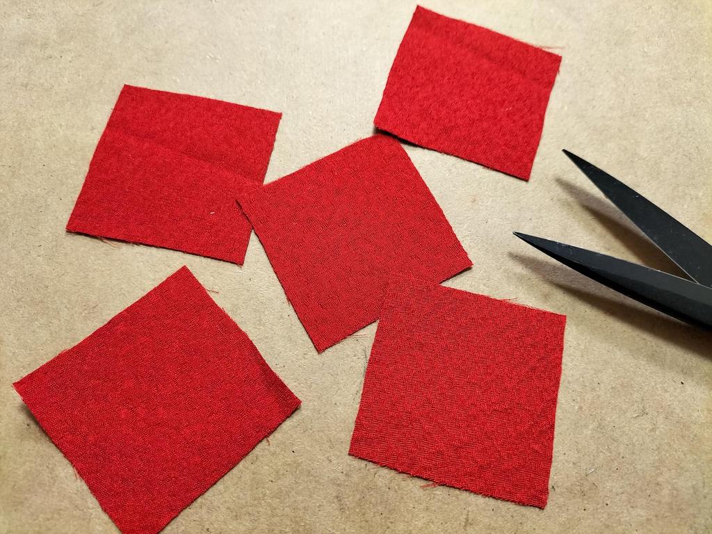 Craft Traditional Japanese Hair Flower and Wisteria Kimono Red Chirimen Fabric Tsumami-zaiku Kit Ornament, Ribbon,