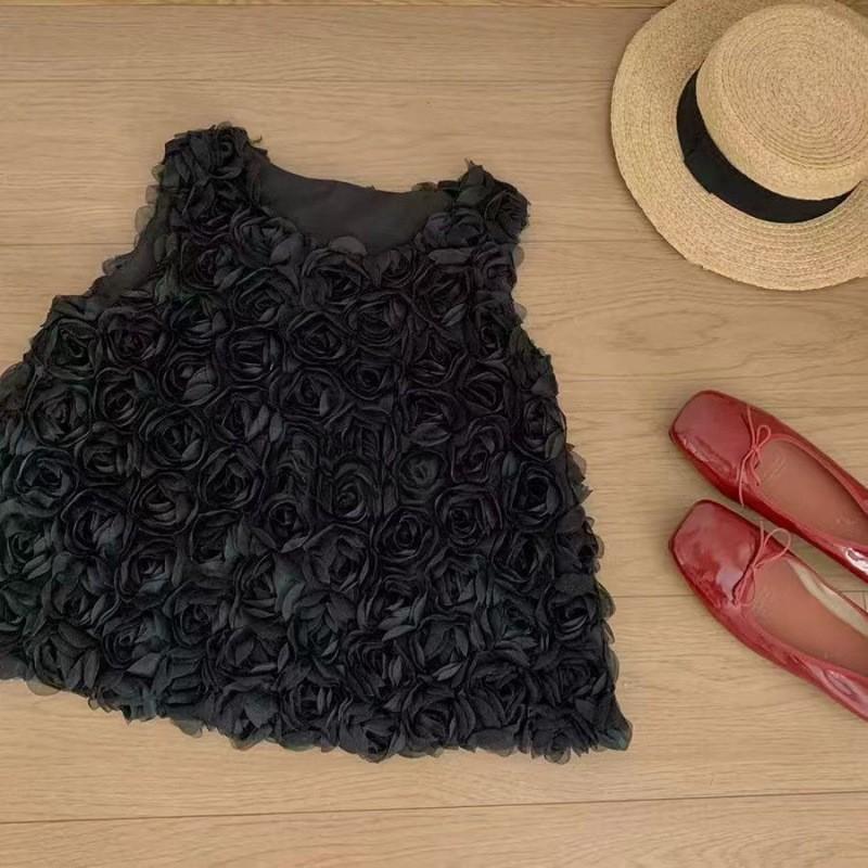 

Свободный шифоновый свитер в горошек из кедрового шифона, футболка с рукавами-бабочками, женская одежда M чёрный