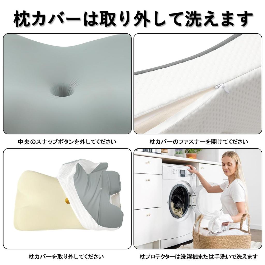 Neck Pain Relief Pillow, Restful Sleep Pillow, Memory Foam Pillow, 3D Ergonomic Pillow, Supports Head, Neck, and Shoulders, Hollow Design, Arm