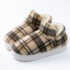 Baogen thick plush cotton slippers autumn and winter couple plush wear-resistant home comfortable warm snow boots