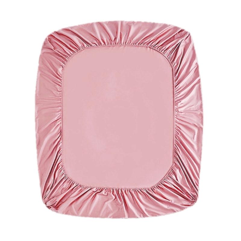 

Smooth & Gentle Crib Sheet Polyester & Non irritating Bed Cover Delicate & Pleasant Infant Bedding Breathable Crib Sheet рожевий