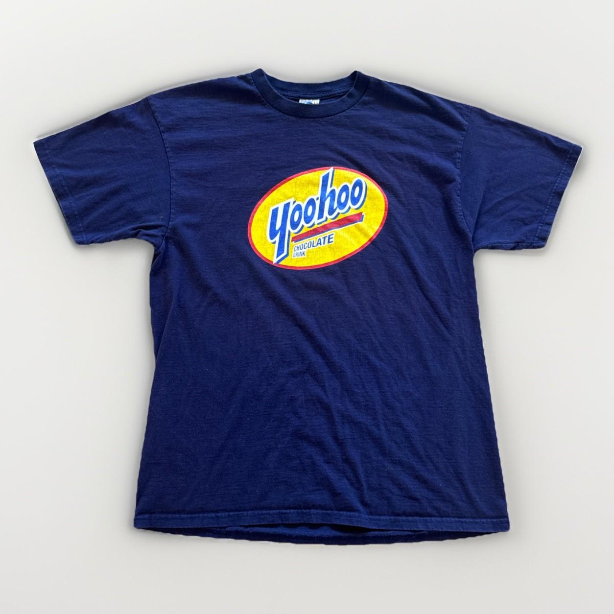 Vintage Yoo-Hoo Shirt Mens XL Chocolate Drink Navy Y2k Junk Food XXXXL