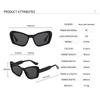 2PACK Vintage Cat Eye Oversized Sunglasses Women Gradient Eyewear Shades Women Black Luxury Square Glasses  UV400