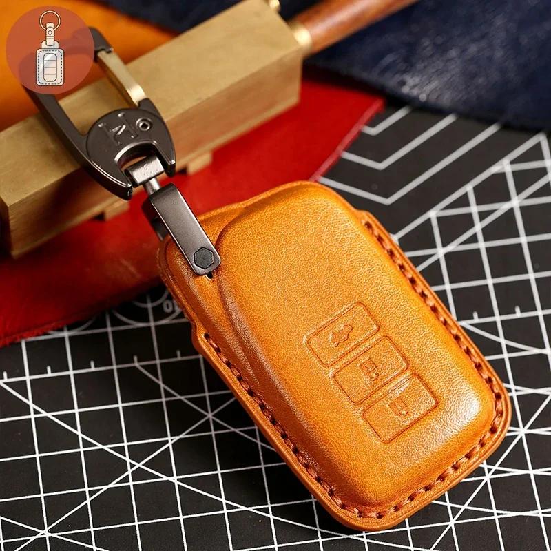 New Luxury Leather Car Key Case Cover Fob Protector Accessories for Lexus Nx200 Nx300h Rx300 ES300 Keychain Holder Keyring Shell