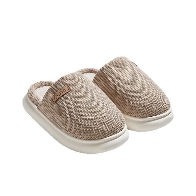 Park Seo-yun Baumwollfleece-gefütterte Winterhausschuhe - Unisex, Warm, Dicksohlig, Bequem für Zuhause