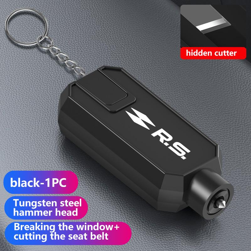 Portable Car Safety Hammer Window Breaker Seat Belt Cutter Tool For Renault Dacia RS Megan Scenic Logan Laguna Clio 3 4 Kadjar HH49