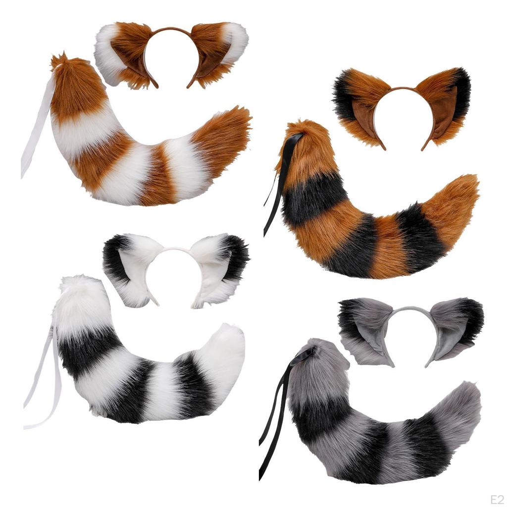Animal Ears and Tail Set for Kids Adults