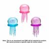 Jellyfish Squeezable Stress-relieving Ice Cubes, Squeezable Jellyfish Malt Sugar. Jellyfish Swaying Tentacles.