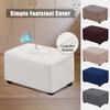 Waterproof Suede Velvet Stool Ottoman Cover Slipcover for Sofa Footstool Home Room Decor Step Stool Covers