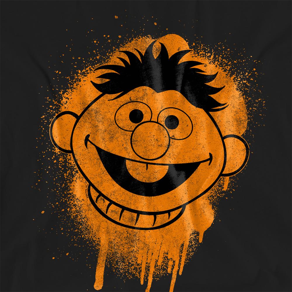Sesame Street Womens/Ladies Spray Face Ernie Graffiti T-Shirt