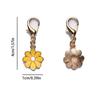 4Pcs Cute Daisy Flower Keychain Alloy Colorful Flower Pendant Bag Pendant Hanging Ornaments Keychain