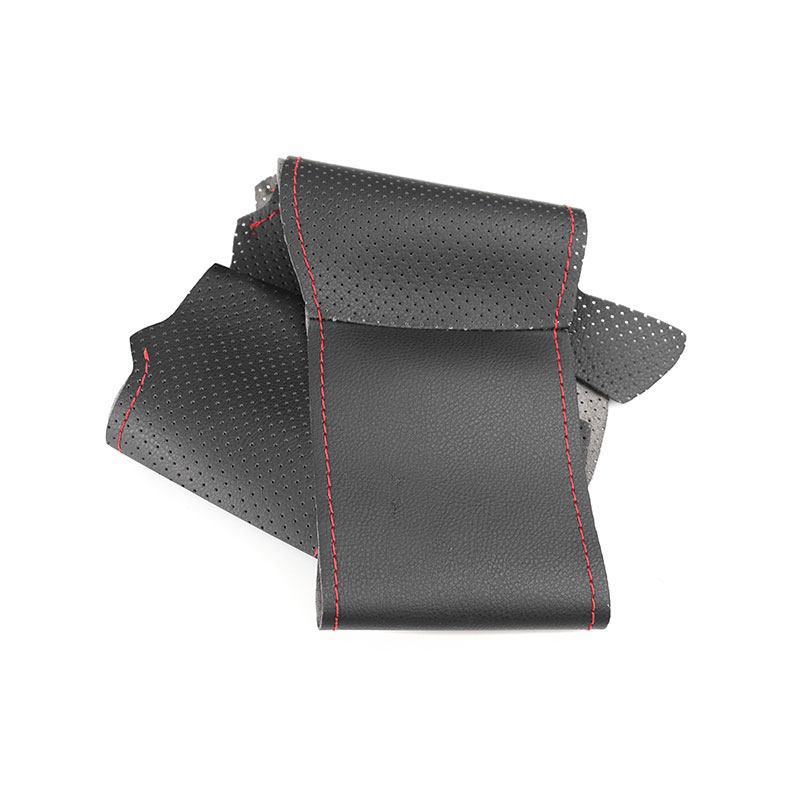 For Mercedes Benz A35 A45 AMG GT C190 R190 W177 W205 E53 E63 W213 C118 X253 W222 W167 H247 Car Steering Wheel Cover Leather Trim