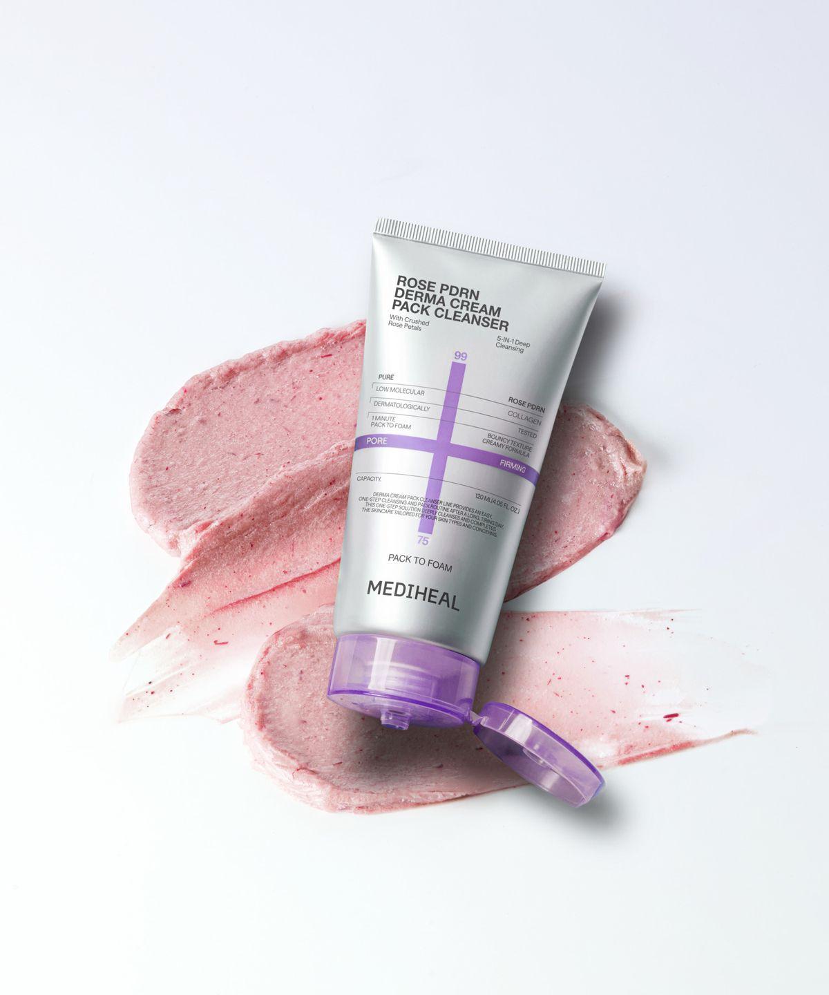 Derma Cream Pack Cleanser 120ml_Rose PDRN [Pore Elasticity]