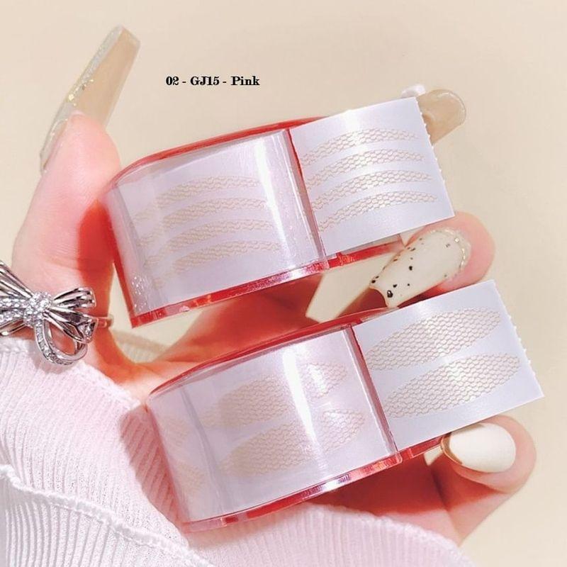 Worthbuy - Set: Double Eyelid Tape + Applicator + Mini Tweezers (Various Designs)