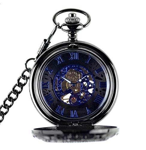 Retro Pocket Watch Automatic Pocket Watch Roman Dial Middle Century Items Unique Men's