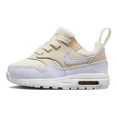 Air Max 1 EasyOn TD Meloenkleur Baby Sneakers Crème Bleek-Ivoor Wit DZ3309-102