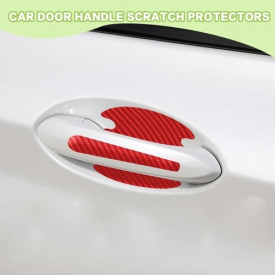 8Pcs Car Door Handle Bowl Anti Scratch Sticker Protector Cover Auto Accessories