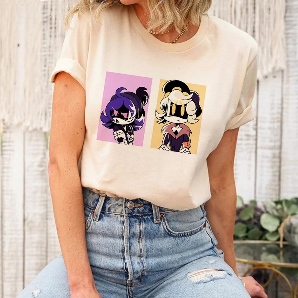 Murder Drones t-shirt dziewczęcy Oddychający lata 2000 Wygodny Kolorowy Graficzny Psychodeliczny t-shirt Popkultura Punk Oddychający hip hop