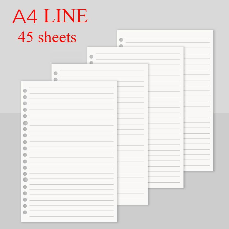 A4 Ring Binder Soft PU Leather Cover 30 Holes A4 File Folder