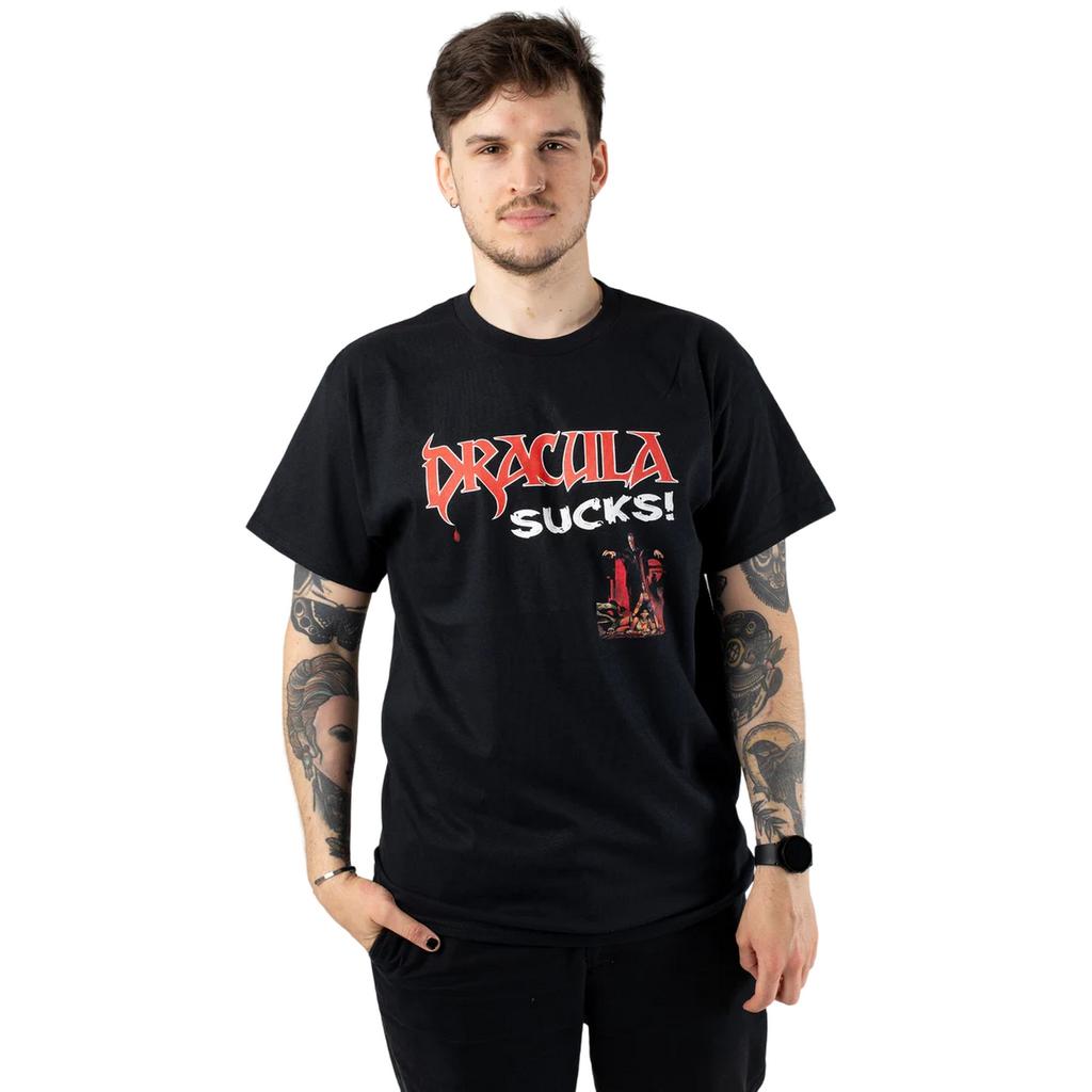 Horror Line Unisex Adult Dracula Sucks T-Shirt